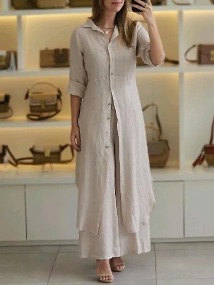 Alida - Casual linen 2-piece set