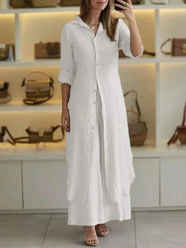 Alida - Casual linen 2-piece set